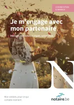 Couverture de la brochure notaire.be sur le mariage et la cohabitation. Couverture de la brochure notaire.be sur le mariage et la cohabitation.