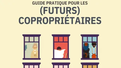 Dessin d'un immeuble à appartements.