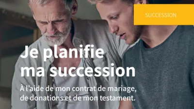 Couverture de la brochure notaire.be sur la planification successorale.