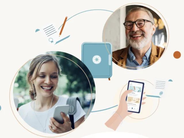 Nouvelle fonctionnalité de partage dans l'application Izimi pour plus de fiabilité et de sécurité.